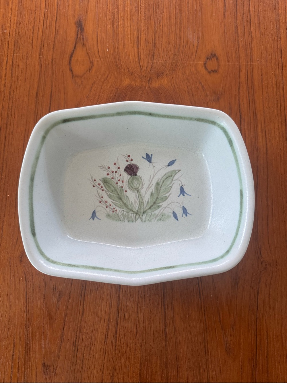 Vintage Stoneware Thistleware Baker by Buchan Scotland- 9” rectangular